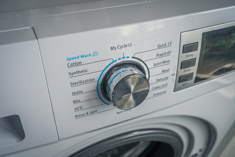 Panel de control de una lavadora, contacto de Lavadoras y Servicios